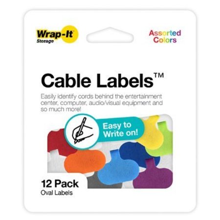 JJAAMM 10PK Cable Clam Label 412-CL-V-MC
